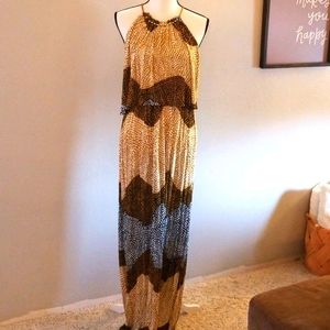 H&M Mixed Animal Print Mobwife Studded Maxi